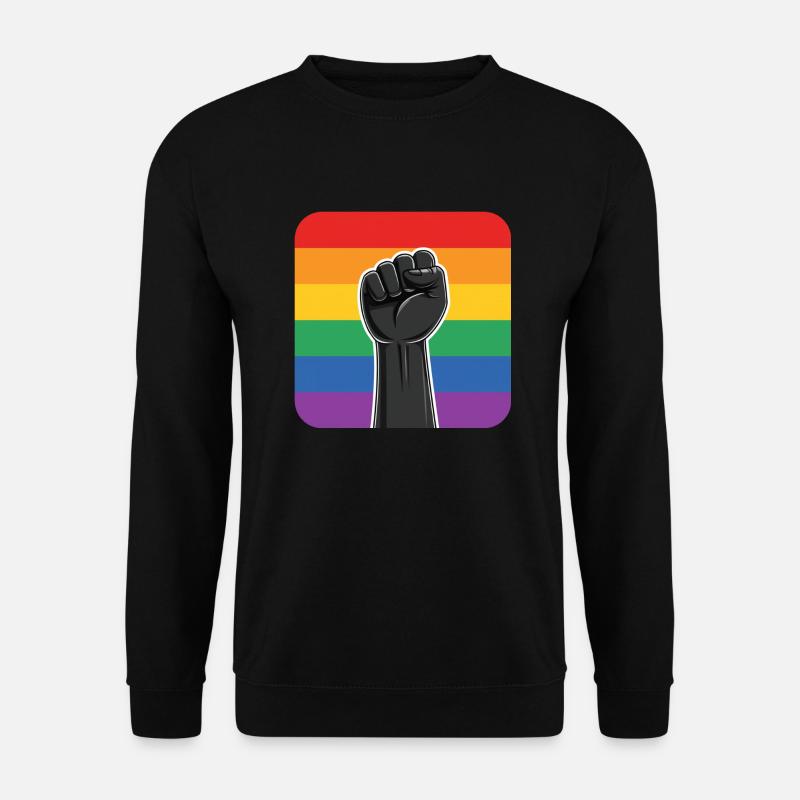 LGBTQ Rights Fist - Unisex Pullover - Schwarz