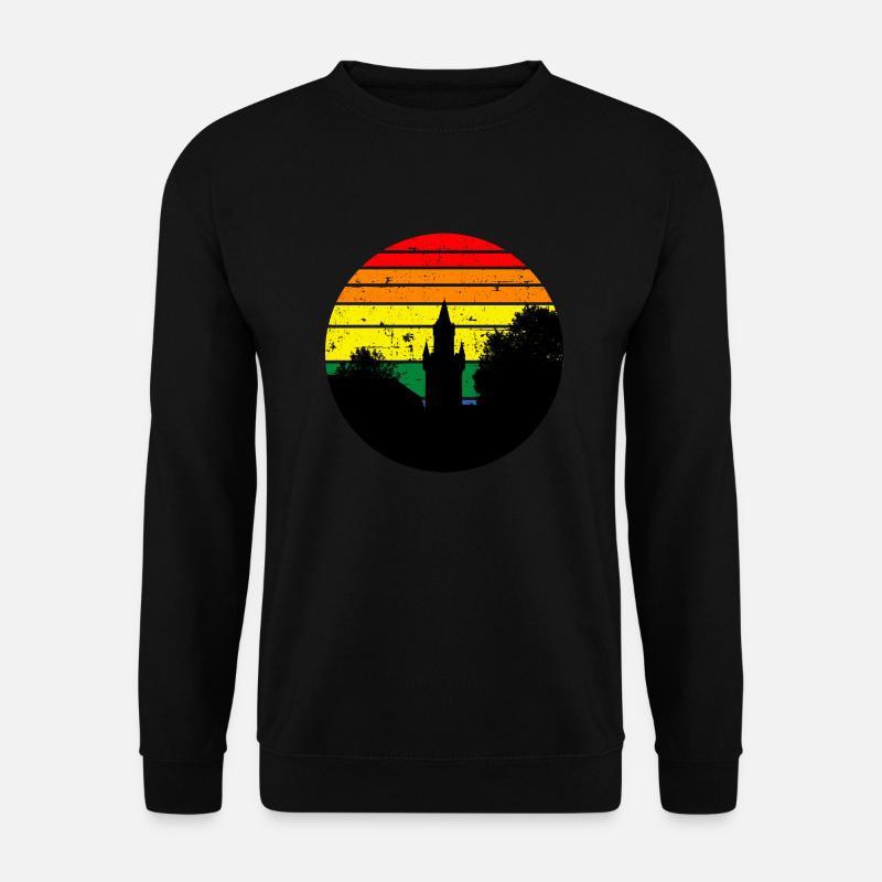 Adolfsturm Retro Sunset - Unisex Pullover - Schwarz