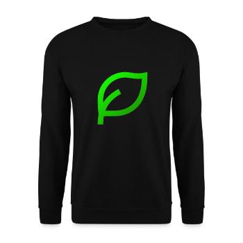 Leaves - Unisex Pullover - Schwarz - Vorne - Alina (178cm) & Michal (187cm)