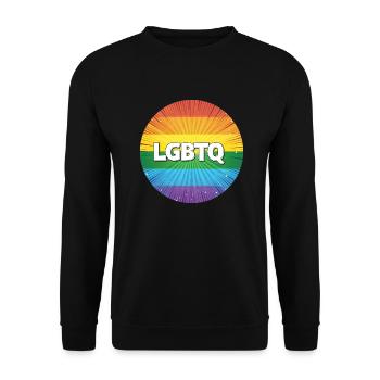 LGBTQ - Unisex Pullover - Schwarz - Vorne - Alina (178cm) & Michal (187cm)