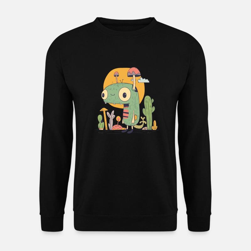 Kleines Monster in der Natur - Unisex Pullover - Schwarz