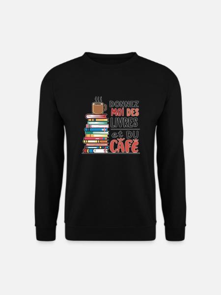 Books & Coffee - Culture & Drink - Unisex Sweatshirt - black