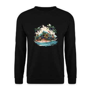 Summer Island - Sweat-shirt Unisexe - noir - Devant - Alina (178cm) & Michal (187cm)