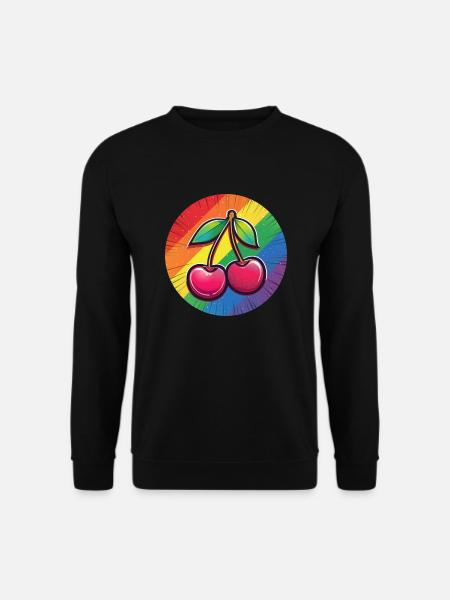 LGBTQ Cherry - Unisex Sweatshirt - black