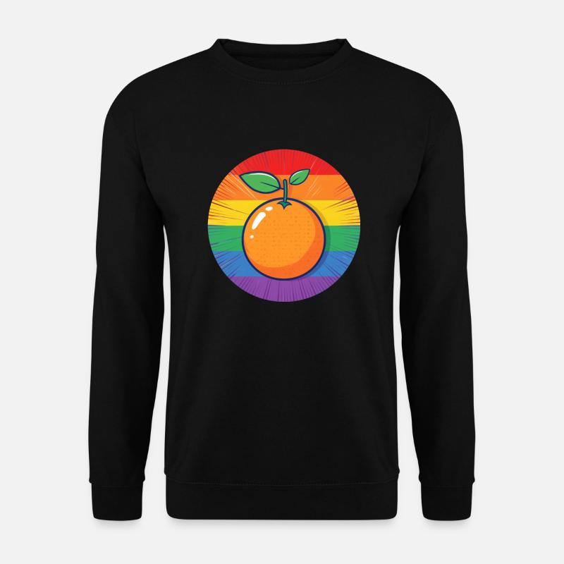 LGBTQ Orange - Unisex Pullover - Schwarz