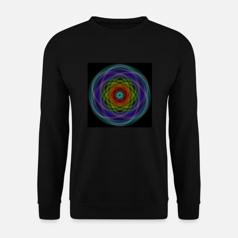 Hypnotischer Regenbogen - Unisex Pullover - Schwarz
