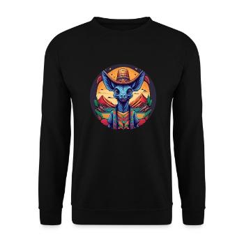 5 de Mayo Party Drinko de Mayo Chupacabra - Unisex Sweatshirt - black - Front - Alina (178cm) & Michal (187cm)