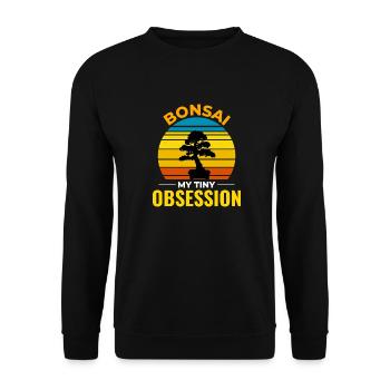 Japanischer Bonsai Gärtner Baum Sammler Gartenarbeit - Unisex Pullover - Schwarz - Vorne - Alina (178cm) & Michal (187cm)