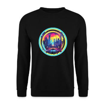 Bienvenue dans le futur - Sweat-shirt Unisexe - noir - Devant - Alina (178cm) & Michal (187cm)