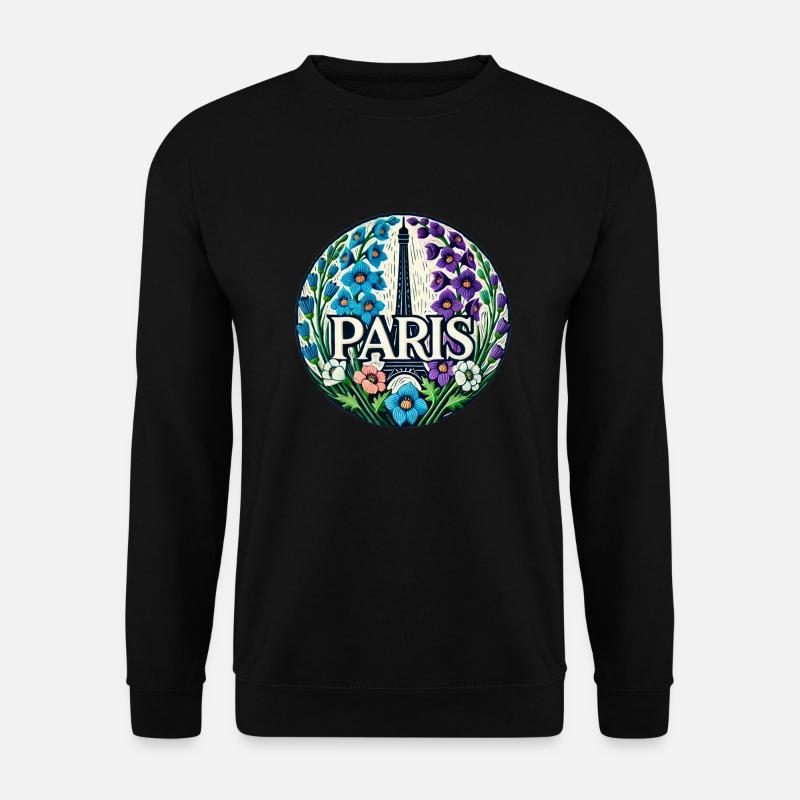 Paris - Unisex Pullover - Schwarz