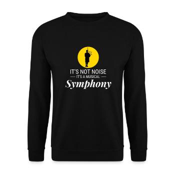 Dudelsackspieler Instrument Schottisch Schottland Musik - Unisex Pullover - Schwarz - Vorne - Alina (178cm) & Michal (187cm)
