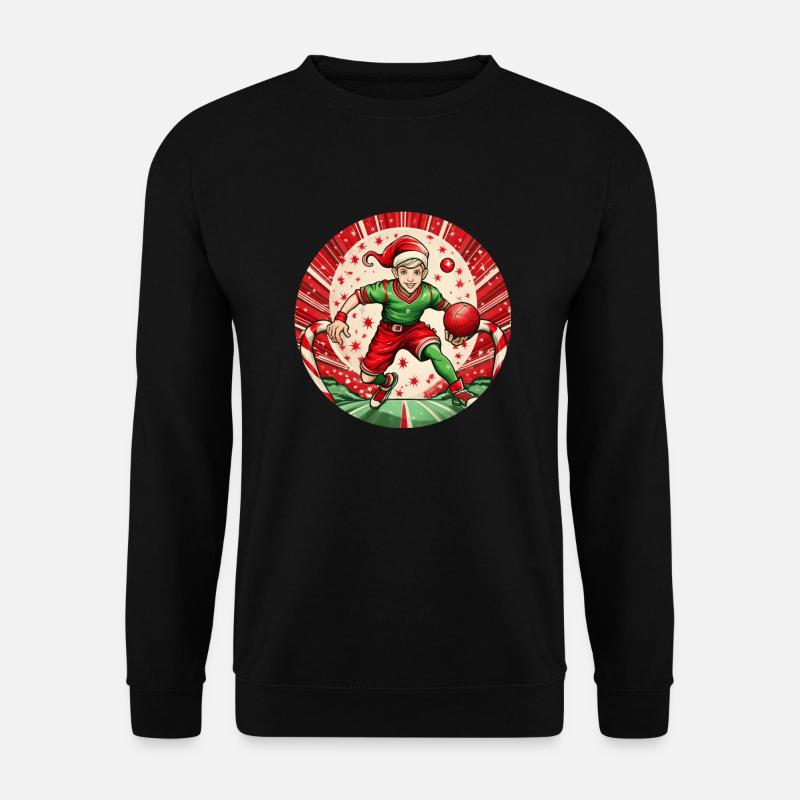 Weihnachtself Handball - Unisex Pullover - Schwarz