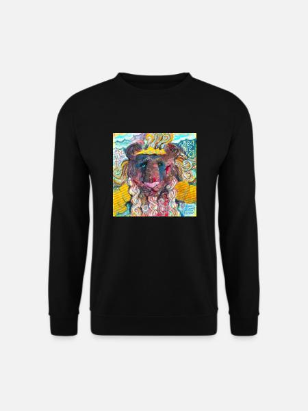 Warrior Lion - Unisex Sweatshirt - black