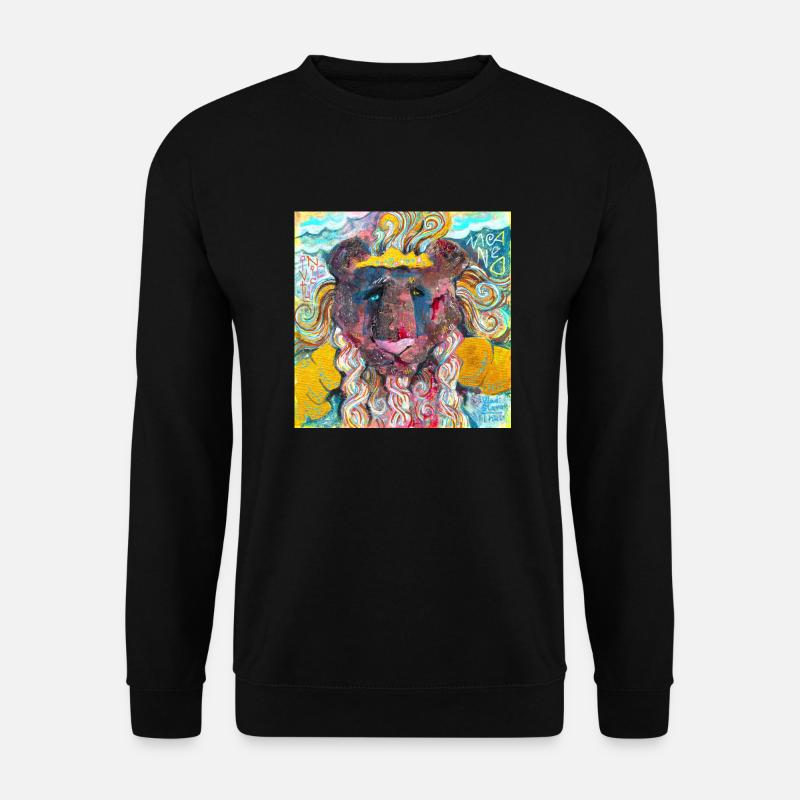 Warrior Lion - Unisex Sweatshirt - black