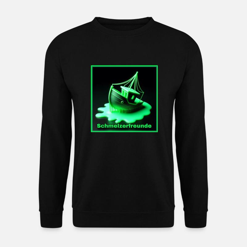 3D Drucker - Schmelzerfreunde - Unisex Pullover - Schwarz