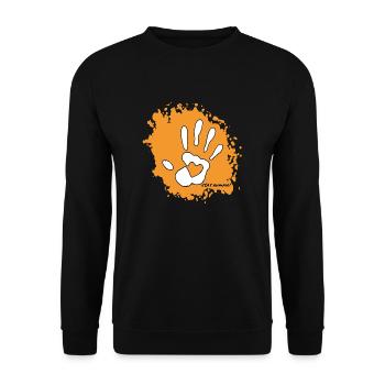 Petroglyph - Stay Human! - Unisex Pullover - Schwarz - Vorne - Alina (178cm) & Michal (187cm)