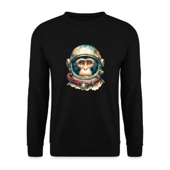 Space Ape - Unisex Pullover - Schwarz - Vorne - Alina (178cm) & Michal (187cm)