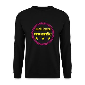 Best Granny - Unisex Sweatshirt - black - Front - Alina (178cm) & Michal (187cm)