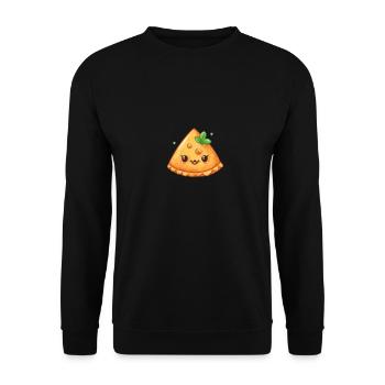 Happy Samosa - Unisex Sweatshirt - black - Front - Alina (178cm) & Michal (187cm)