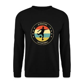 Football - Fußball - Fútbol - Calcio - Foot - Cool - Unisex Pullover - Schwarz - Vorne - Alina (178cm) & Michal (187cm)