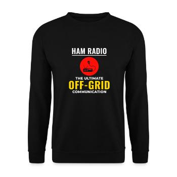 Opérateur radio amateur Fréquence des ondes radio - Sweat-shirt Unisexe - noir - Devant - Alina (178cm) & Michal (187cm)