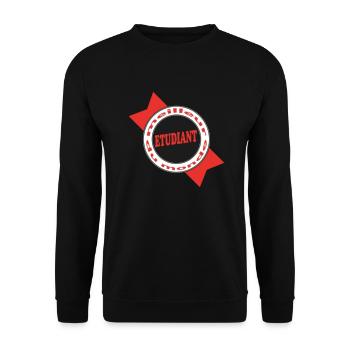 Meilleur ETUDIANT - Sweat-shirt Unisexe - noir - Devant - Alina (178cm) & Michal (187cm)