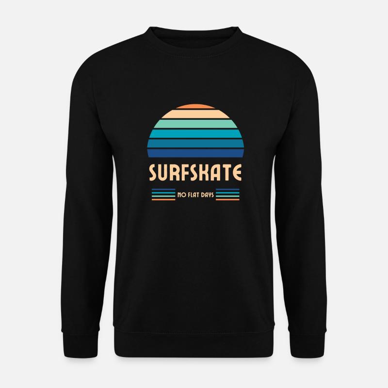 Surfskate No Flat Days - Unisex Sweatshirt - black
