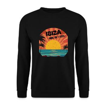 Ibiza amor sol y fiesta - Sweat-shirt Unisexe - noir - Devant - Alina (178cm) & Michal (187cm)