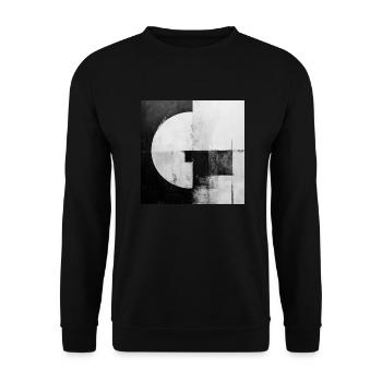 Bauform 2 - Unisex Pullover - Schwarz - Vorne - Alina (178cm) & Michal (187cm)