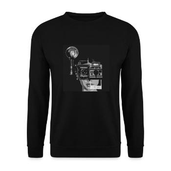 Ausführung6 - Unisex Pullover - Schwarz - Vorne - Alina (178cm) & Michal (187cm)