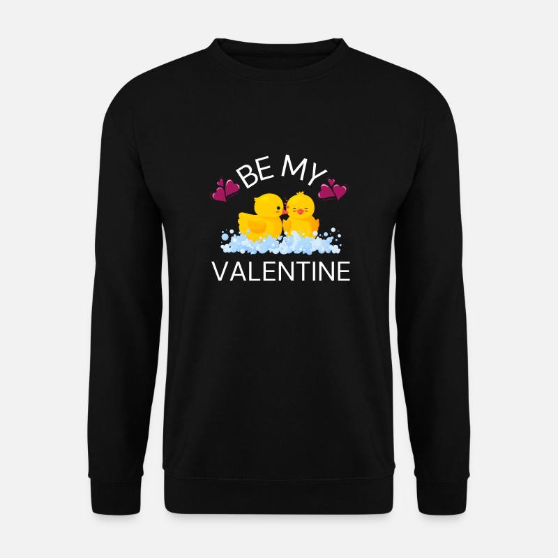 Bei meinem Valentinstag - Unisex Pullover - Schwarz