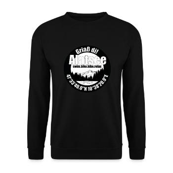 Der Alat See - Unisex Pullover - Schwarz - Vorne - Alina (178cm) & Michal (187cm)