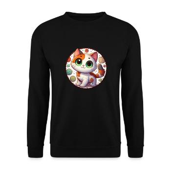 Soft Kitty Gifts - Unisex Sweatshirt - black - Front - Alina (178cm) & Michal (187cm)
