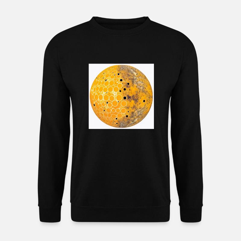 Gelber Planet - Unisex Pullover - Schwarz