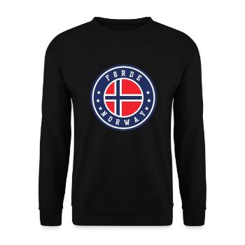 Førde Norvège - Sweat-shirt Unisexe - noir - Devant - Alina (178cm) & Michal (187cm)