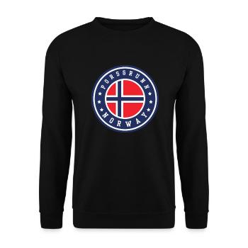 Porsgrunn, Norvège - Sweat-shirt Unisexe - noir - Devant - Alina (178cm) & Michal (187cm)