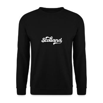 Scotland, Retro Aesthetic - Unisex Sweatshirt - black - Front - Alina (178cm) & Michal (187cm)