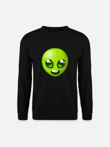 Alien Love Liebe Aliens Invader Außerirdisch smile - Unisex Pullover - Schwarz