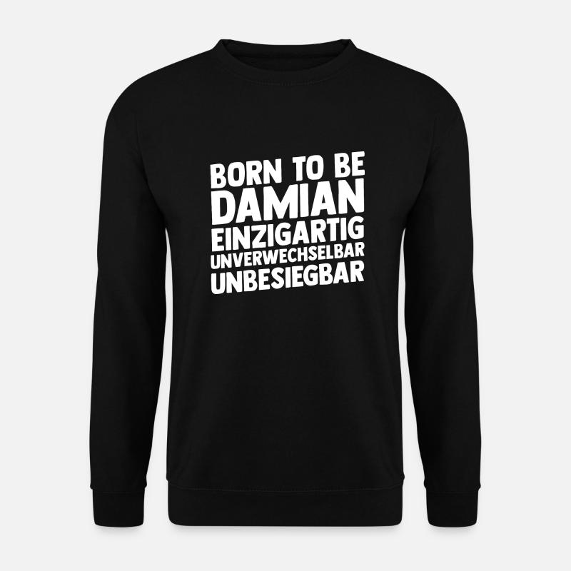 First name Damian - Unisex Sweatshirt - black