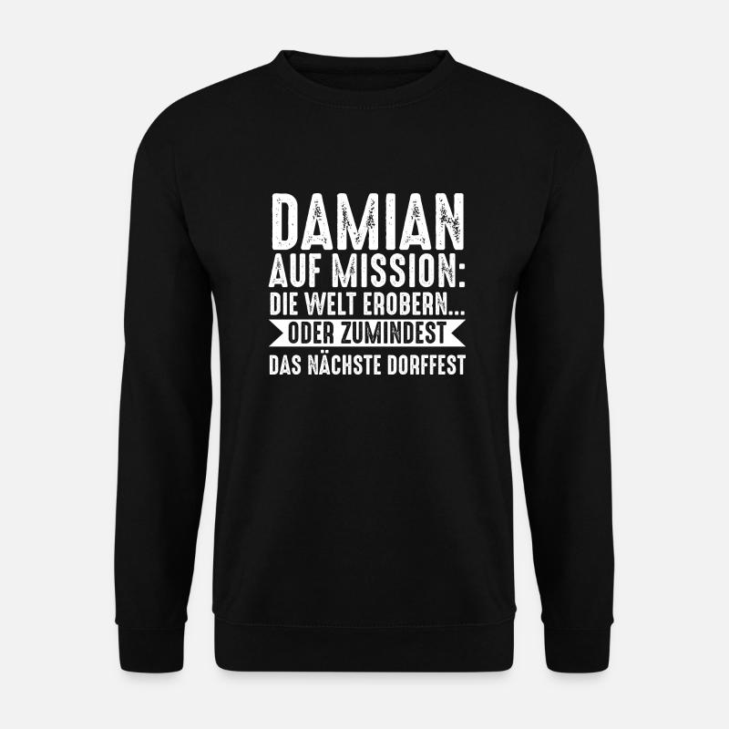 First name Damian - Unisex Sweatshirt - black