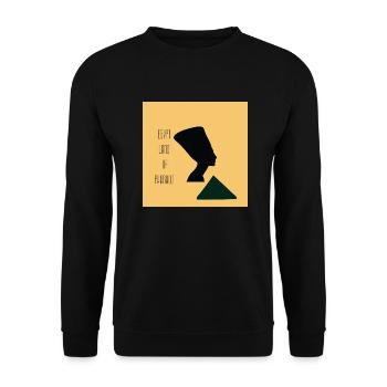 EGYPT LAND OF PHARAOS - Unisex Pullover - Schwarz - Vorne - Alina (178cm) & Michal (187cm)