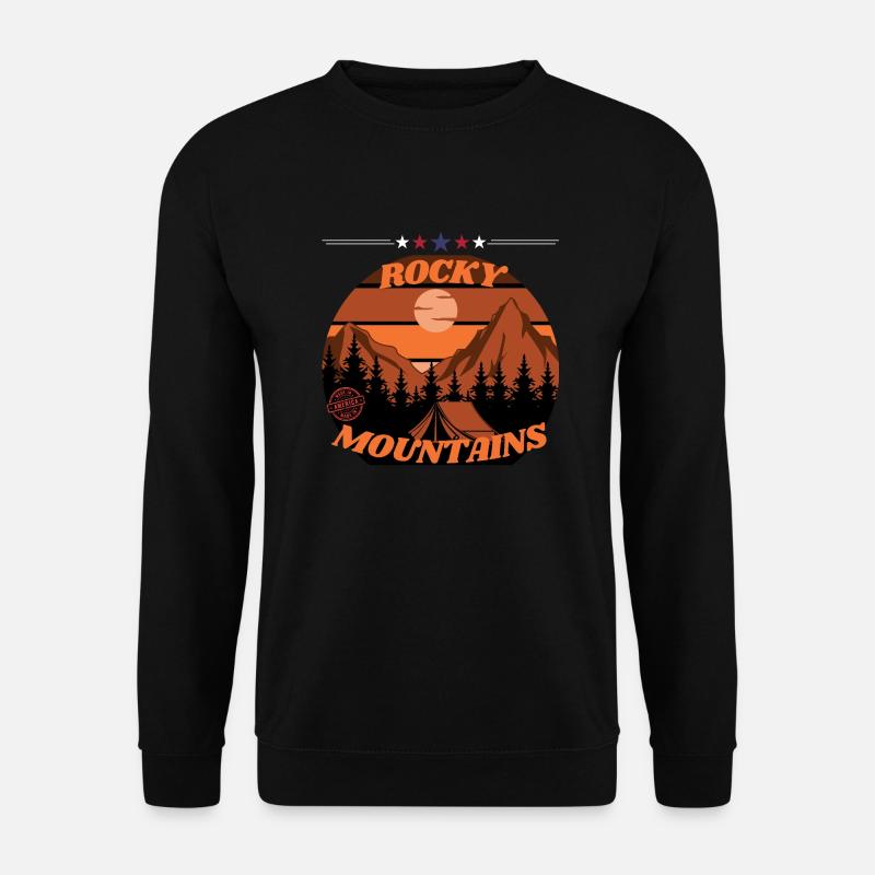 Rocky Mountains Adventure - Unisex Pullover - Schwarz