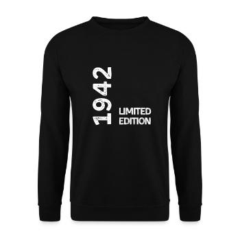 1942 Limitierte Auflage - Unisex Pullover - Schwarz - Vorne - Alina (178cm) & Michal (187cm)