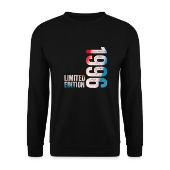 1996 Birthday Gift 1996 Limited Edition - Unisex Sweatshirt - black - Front - Alina (178cm) & Michal (187cm)