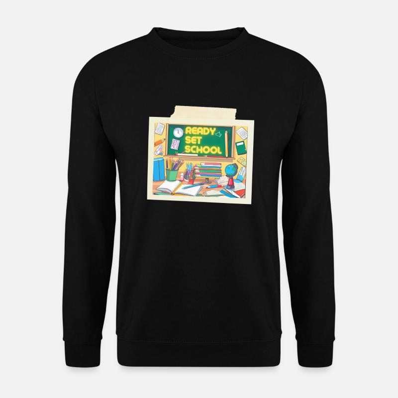 READY SET SCHOOL - Unisex Sweatshirt - black