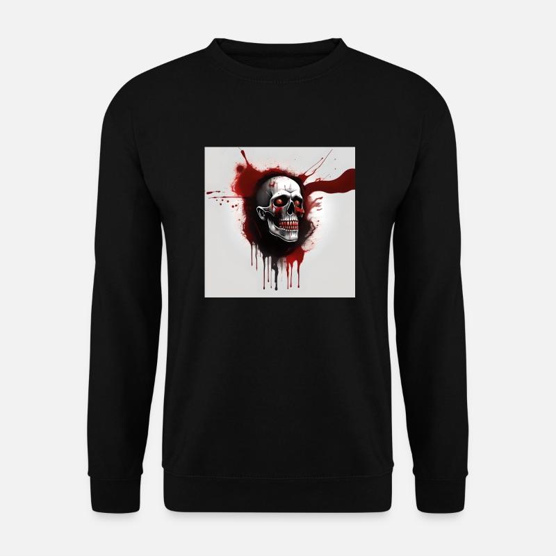 Horror Chic: Stylisches T-Shirt für Halloween-Fans - Unisex Pullover - Schwarz