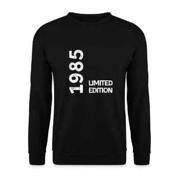 1985 Limitierte Auflage - Unisex Pullover - Schwarz - Vorne - Alina (178cm) & Michal (187cm)