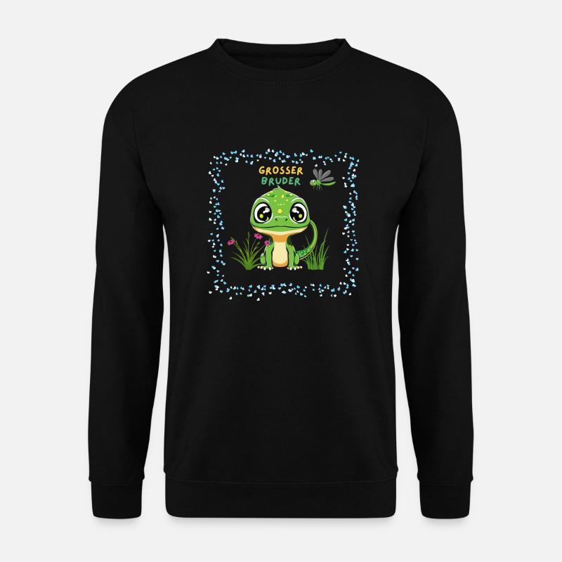 Grosser Bruder Dino - Unisex Pullover - Schwarz