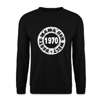 1970 1970 - Unisex Sweatshirt - black - Front - Alina (178cm) & Michal (187cm)