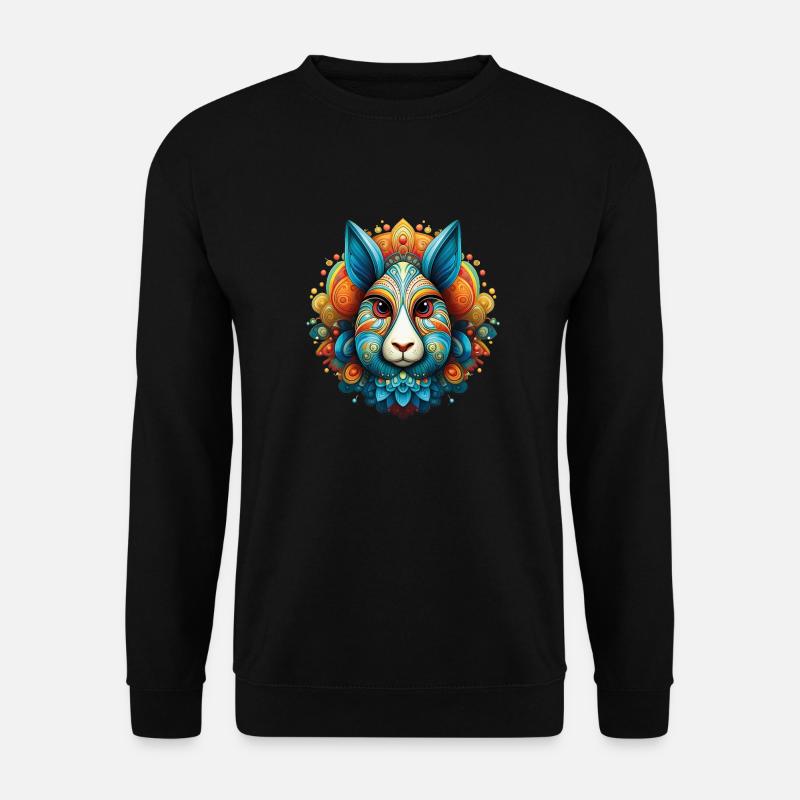 The Rabbit - Unisex Pullover - Schwarz